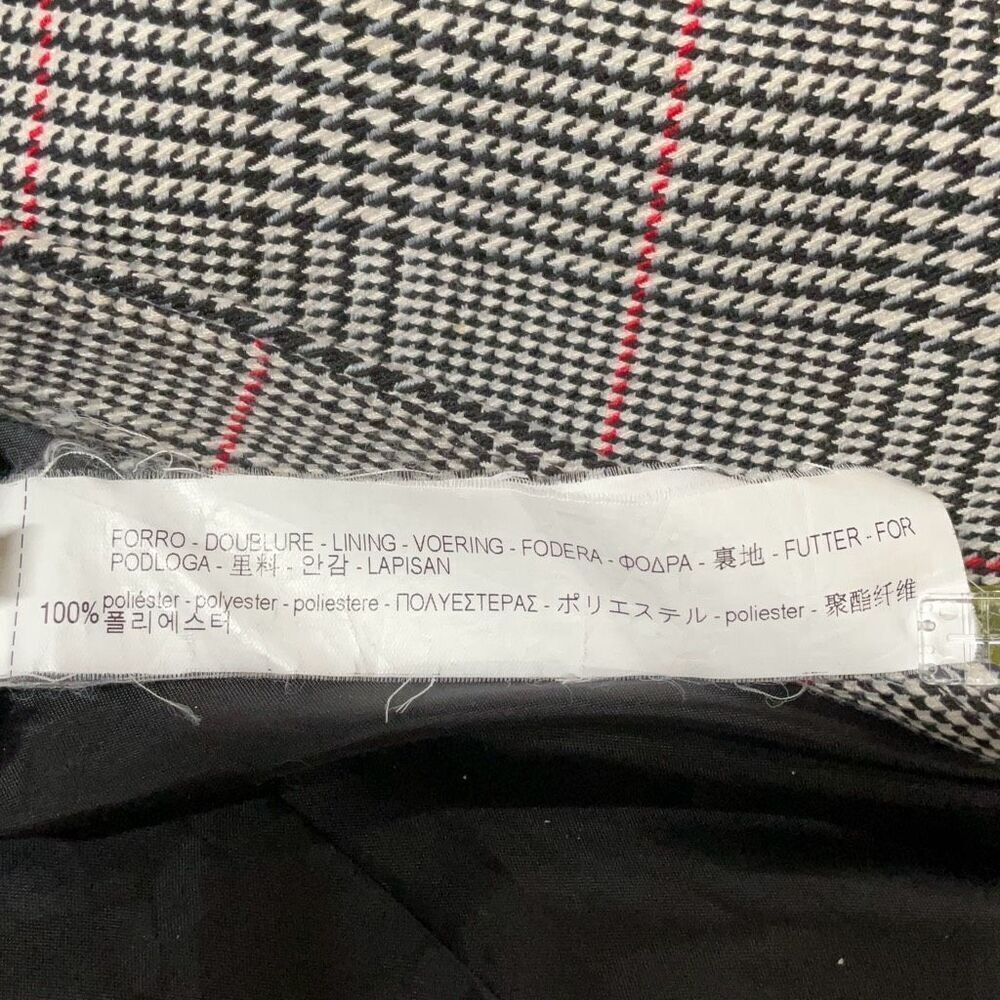 Zara Basic Collection Gray Plaid Single Breasted … - image 8